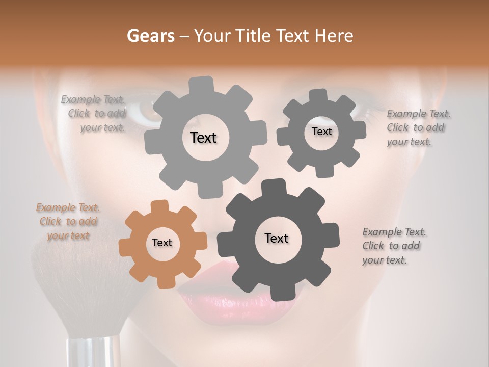 Shiny Closeup Applying PowerPoint Template