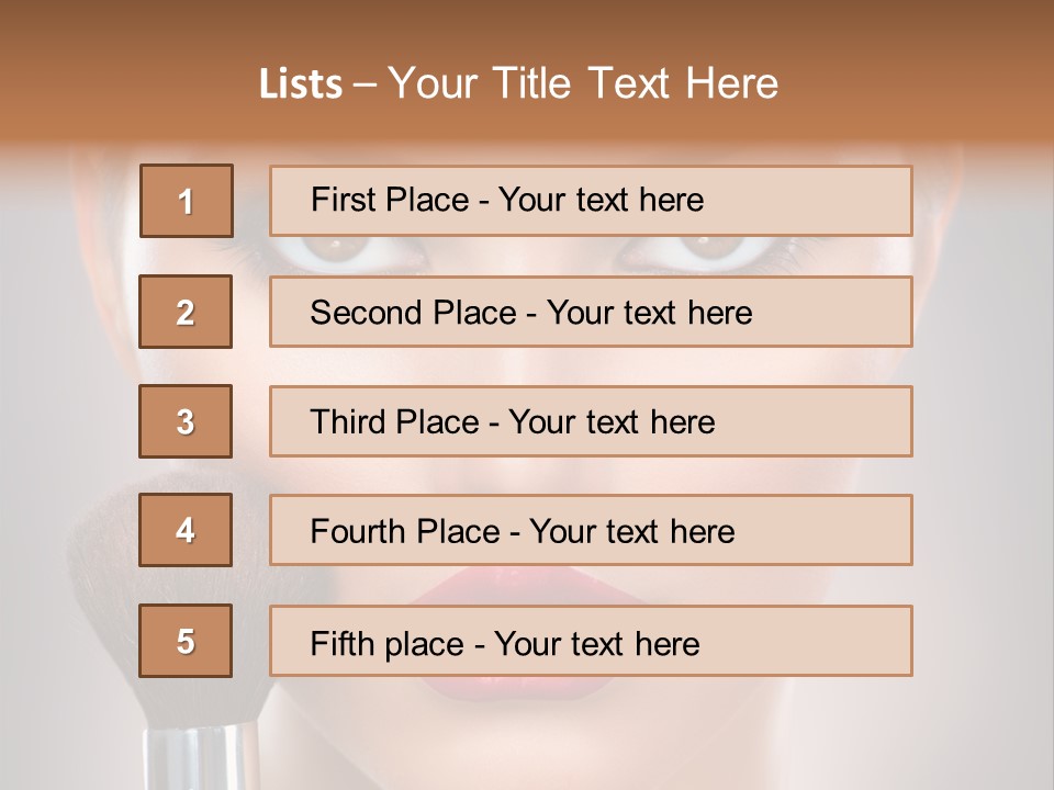 Shiny Closeup Applying PowerPoint Template