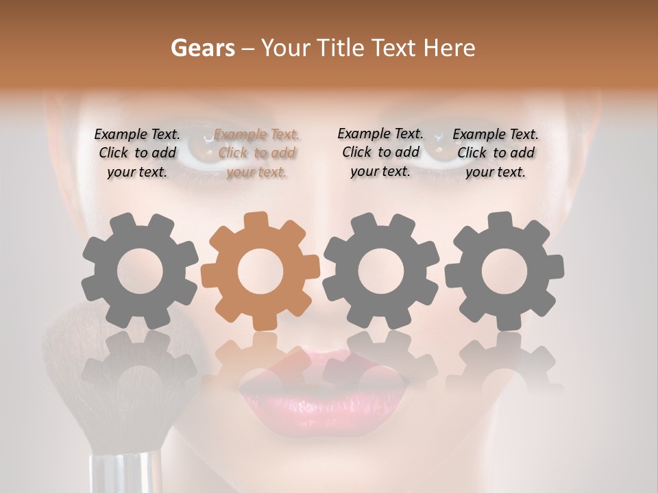Shiny Closeup Applying PowerPoint Template