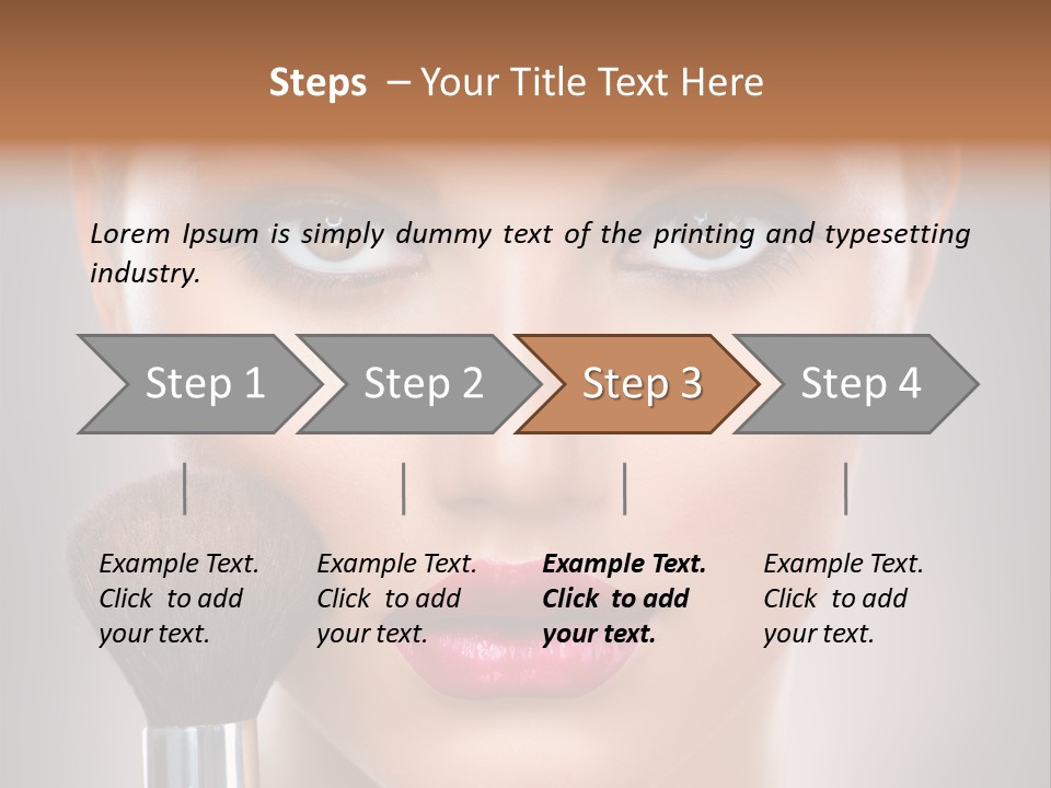 Shiny Closeup Applying PowerPoint Template