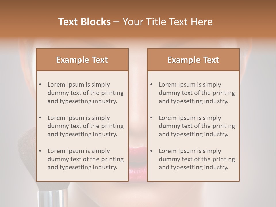 Shiny Closeup Applying PowerPoint Template