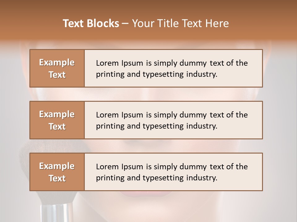 Shiny Closeup Applying PowerPoint Template