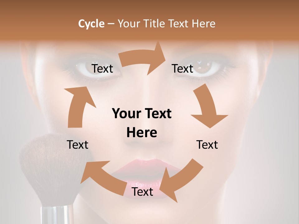 Shiny Closeup Applying PowerPoint Template