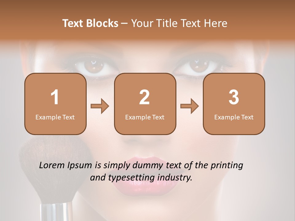 Shiny Closeup Applying PowerPoint Template