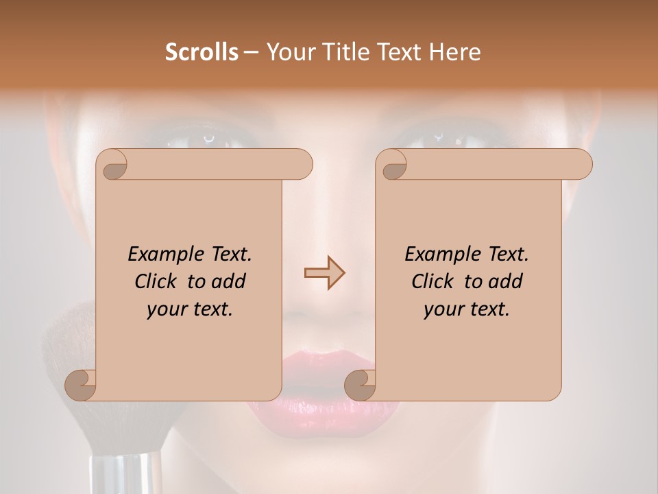 Shiny Closeup Applying PowerPoint Template