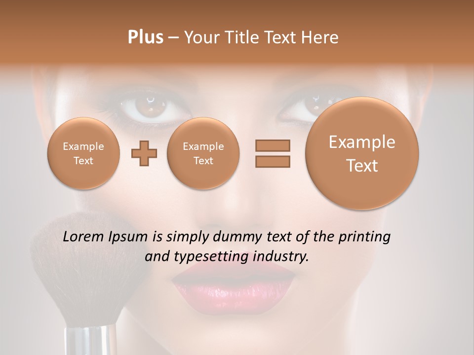 Shiny Closeup Applying PowerPoint Template