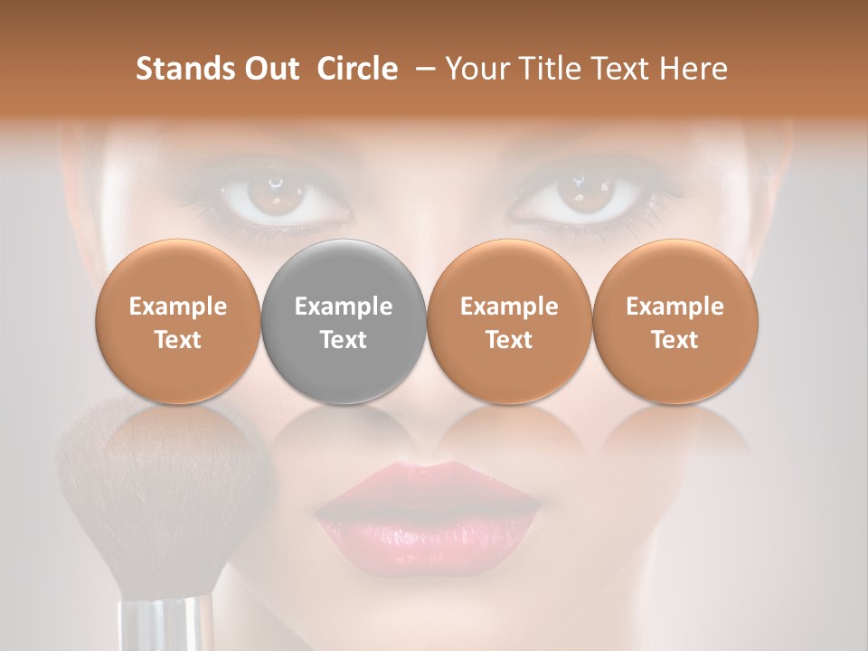 Shiny Closeup Applying PowerPoint Template