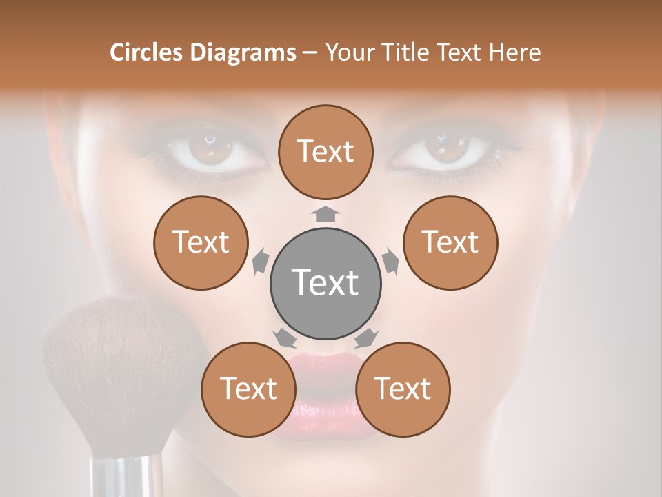 Shiny Closeup Applying PowerPoint Template