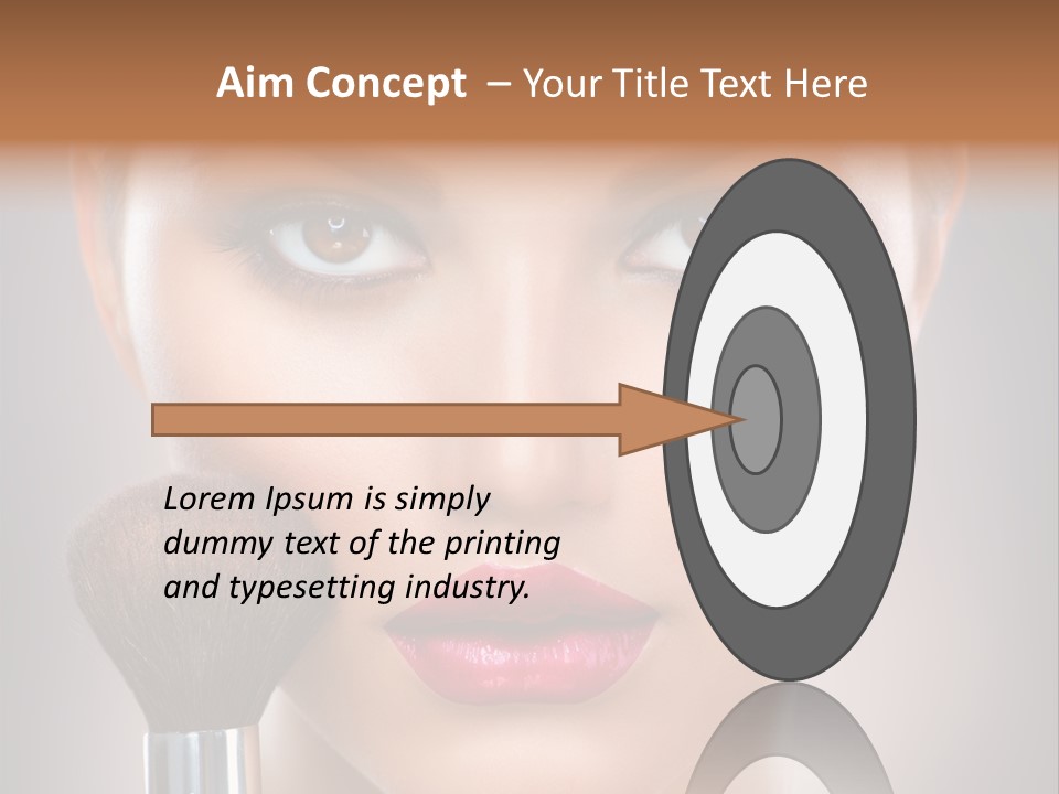 Shiny Closeup Applying PowerPoint Template