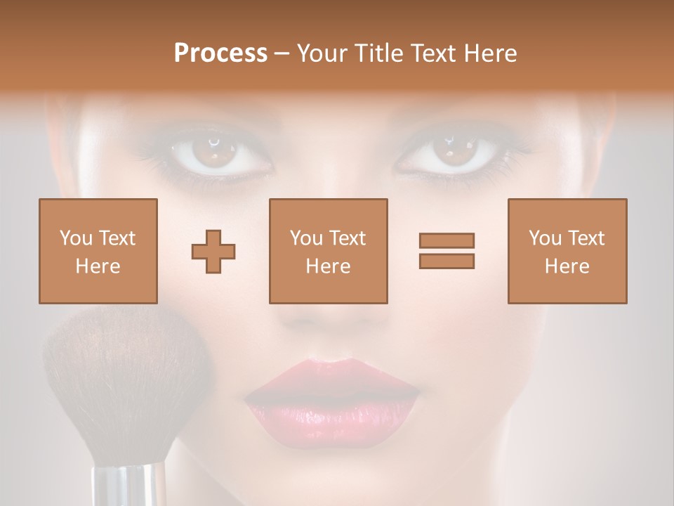 Shiny Closeup Applying PowerPoint Template