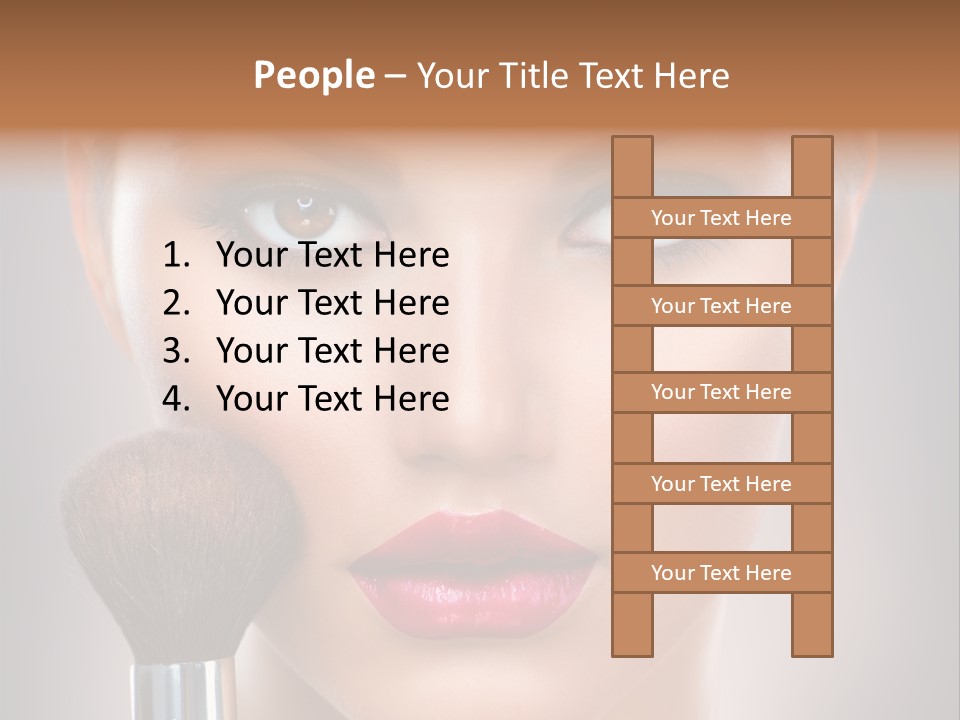Shiny Closeup Applying PowerPoint Template