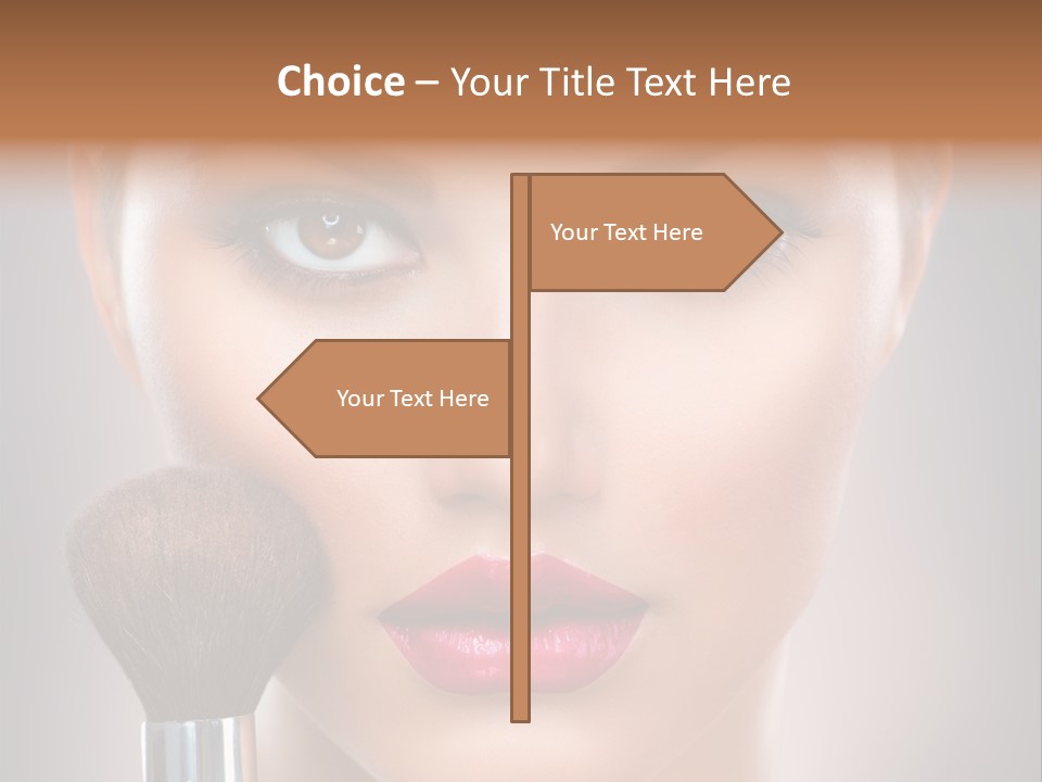 Shiny Closeup Applying PowerPoint Template
