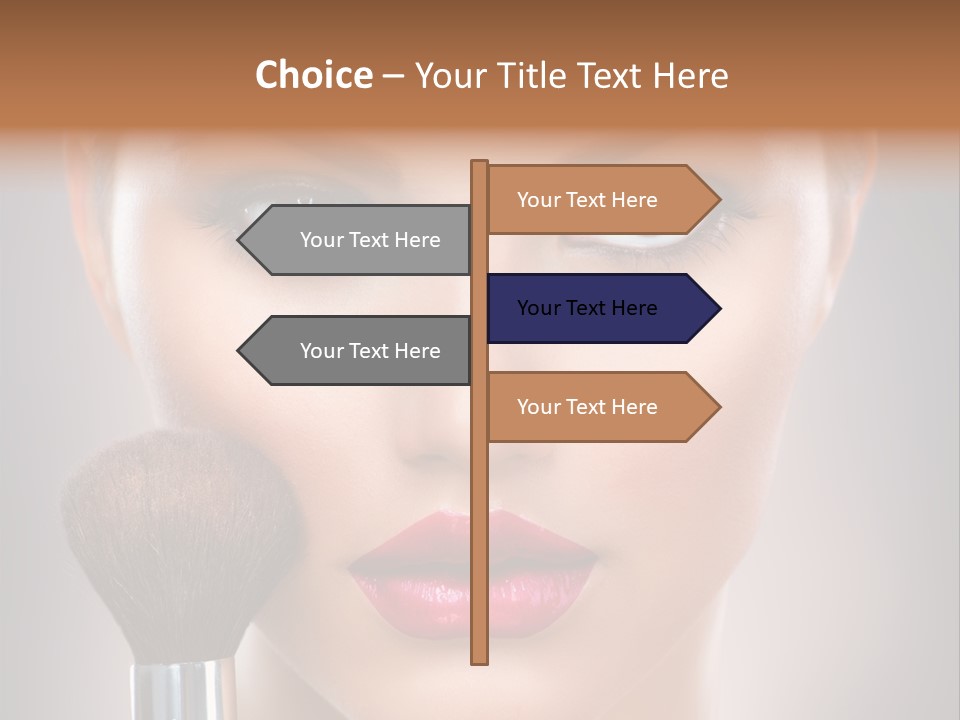Shiny Closeup Applying PowerPoint Template