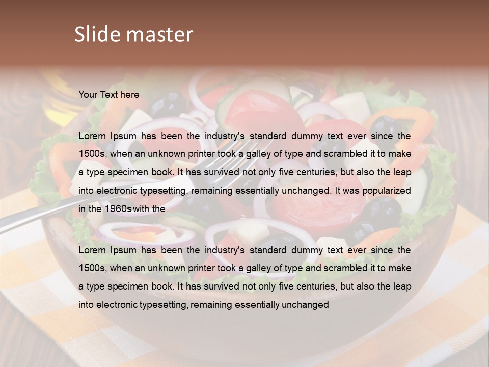 Healthy Nobody Objects PowerPoint Template