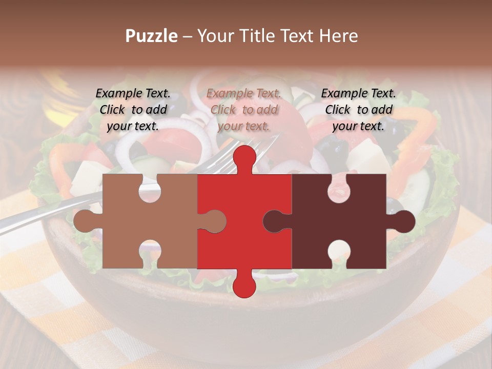 Healthy Nobody Objects PowerPoint Template