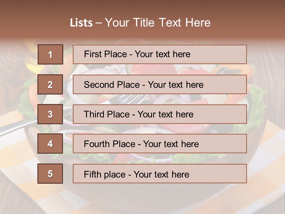 Healthy Nobody Objects PowerPoint Template