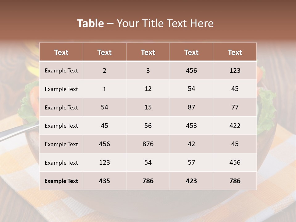 Healthy Nobody Objects PowerPoint Template