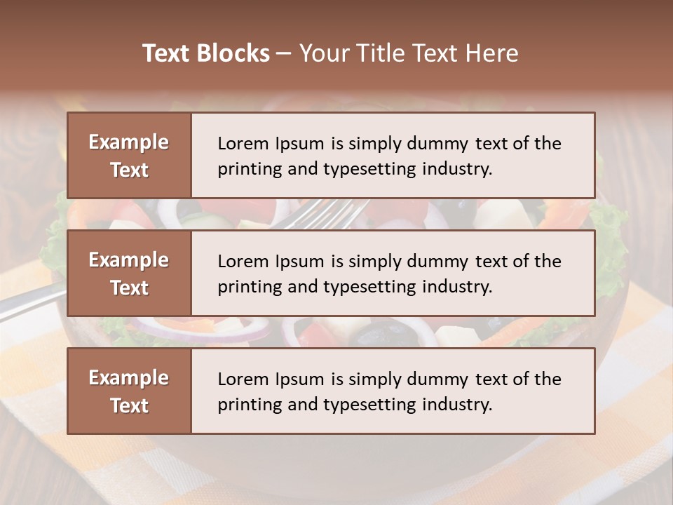 Healthy Nobody Objects PowerPoint Template