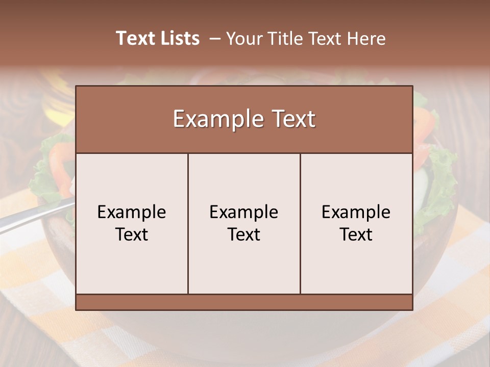 Healthy Nobody Objects PowerPoint Template