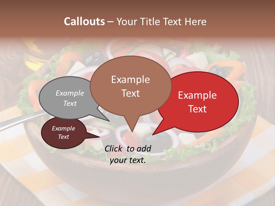 Healthy Nobody Objects PowerPoint Template