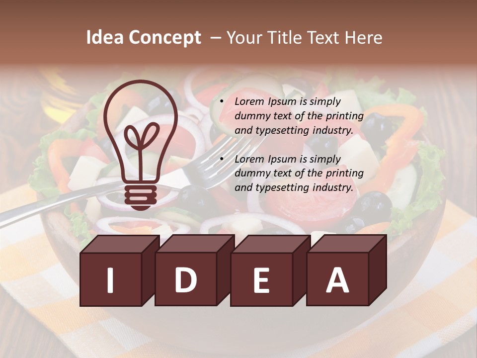 Healthy Nobody Objects PowerPoint Template