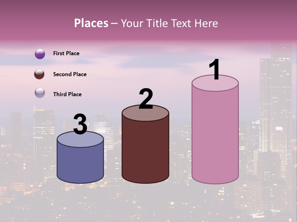 Public Building Street Light Travel Destinations PowerPoint Template