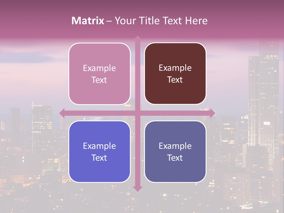 Public Building Street Light Travel Destinations PowerPoint Template