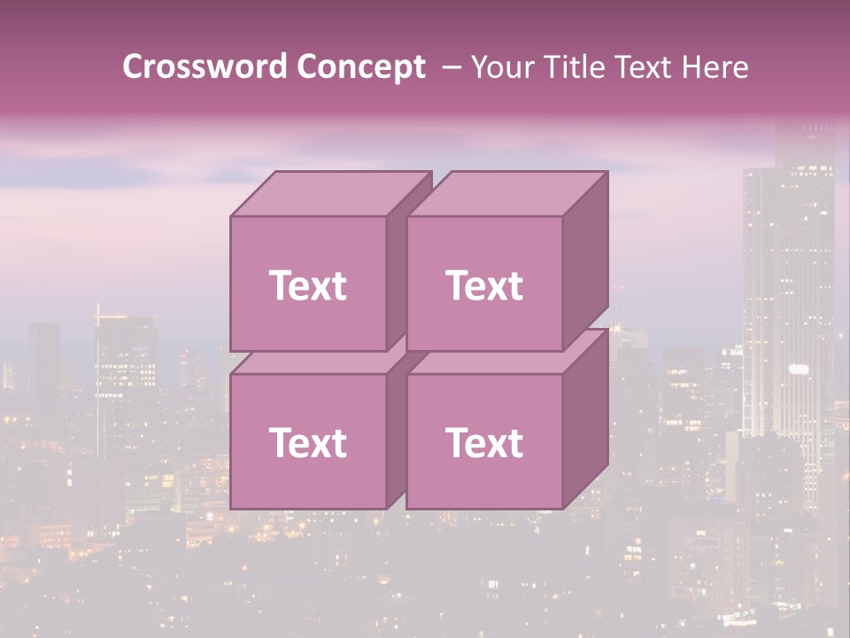 Public Building Street Light Travel Destinations PowerPoint Template