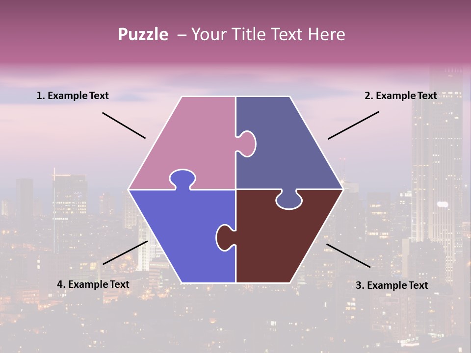 Public Building Street Light Travel Destinations PowerPoint Template