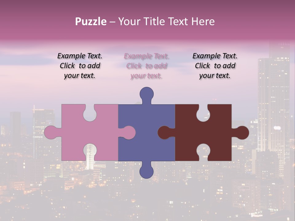 Public Building Street Light Travel Destinations PowerPoint Template