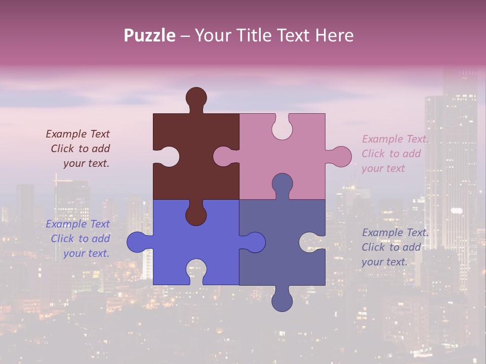 Public Building Street Light Travel Destinations PowerPoint Template