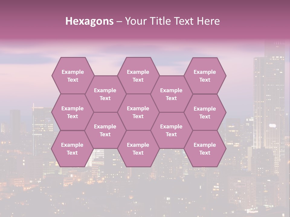 Public Building Street Light Travel Destinations PowerPoint Template