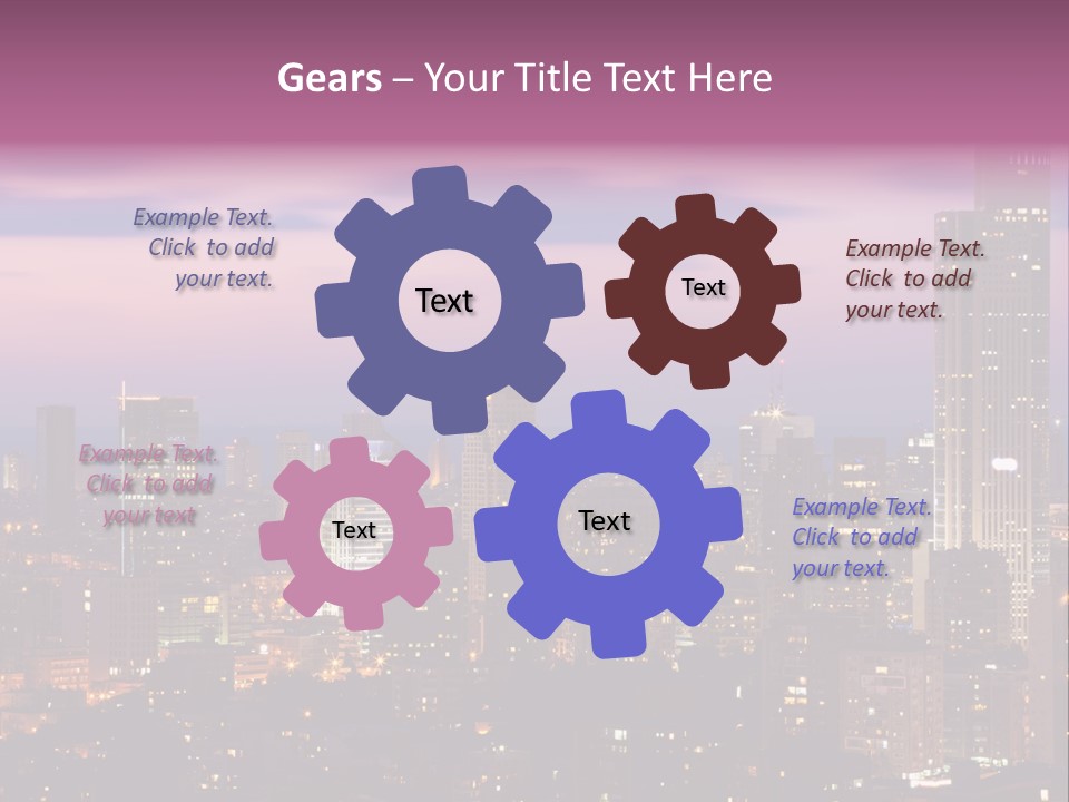 Public Building Street Light Travel Destinations PowerPoint Template