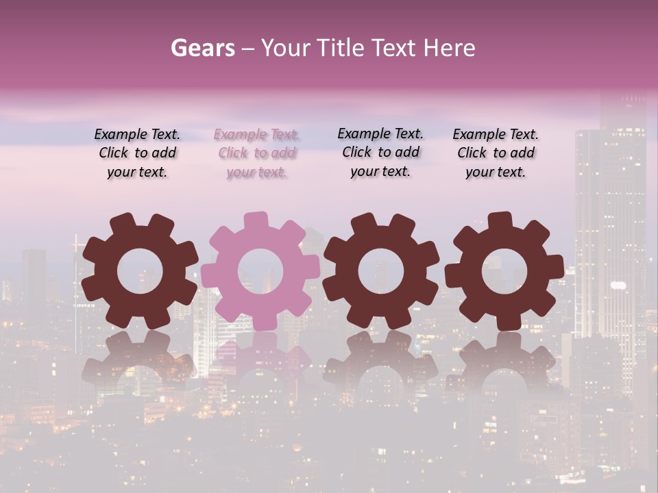 Public Building Street Light Travel Destinations PowerPoint Template