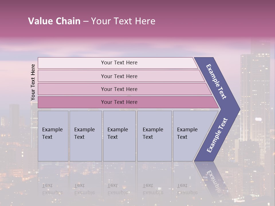Public Building Street Light Travel Destinations PowerPoint Template