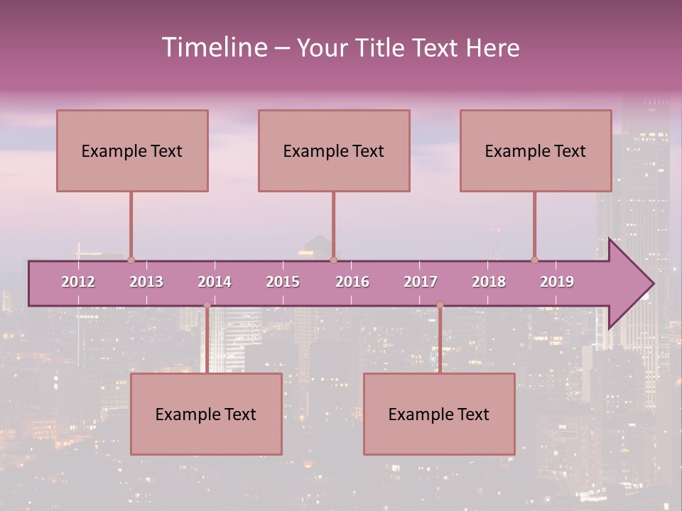 Public Building Street Light Travel Destinations PowerPoint Template