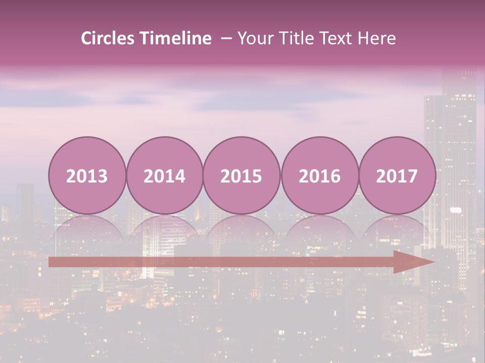 Public Building Street Light Travel Destinations PowerPoint Template