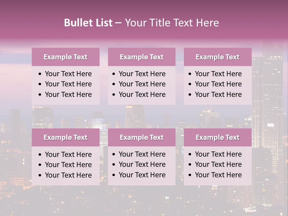 Public Building Street Light Travel Destinations PowerPoint Template