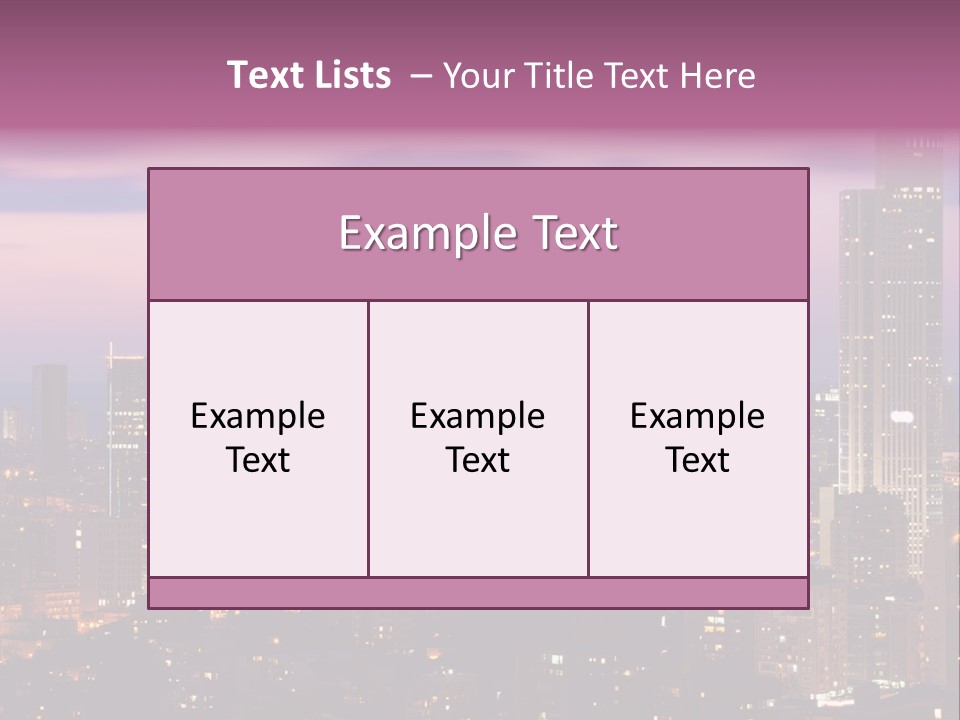 Public Building Street Light Travel Destinations PowerPoint Template