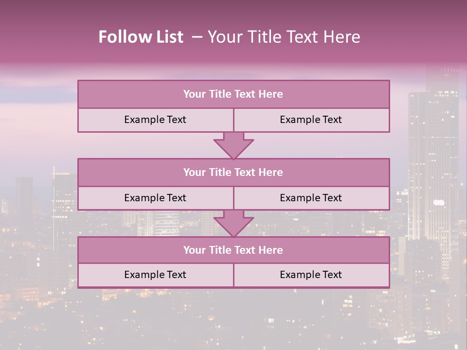 Public Building Street Light Travel Destinations PowerPoint Template