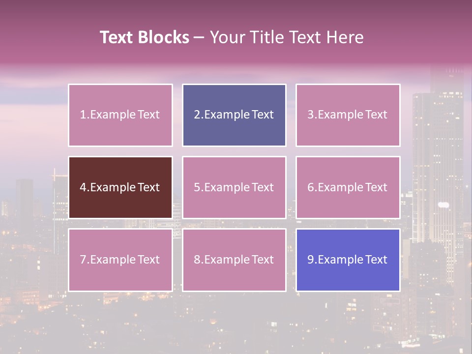 Public Building Street Light Travel Destinations PowerPoint Template