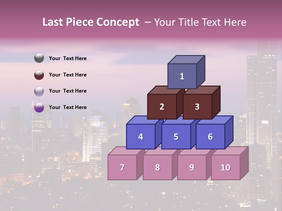 Public Building Street Light Travel Destinations PowerPoint Template