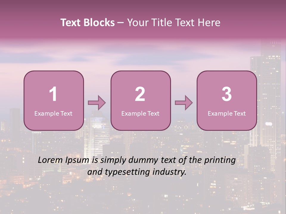 Public Building Street Light Travel Destinations PowerPoint Template