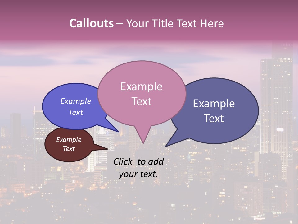 Public Building Street Light Travel Destinations PowerPoint Template