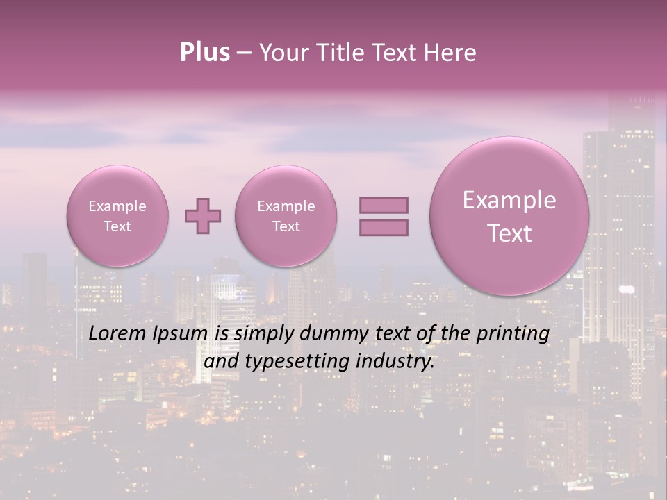 Public Building Street Light Travel Destinations PowerPoint Template