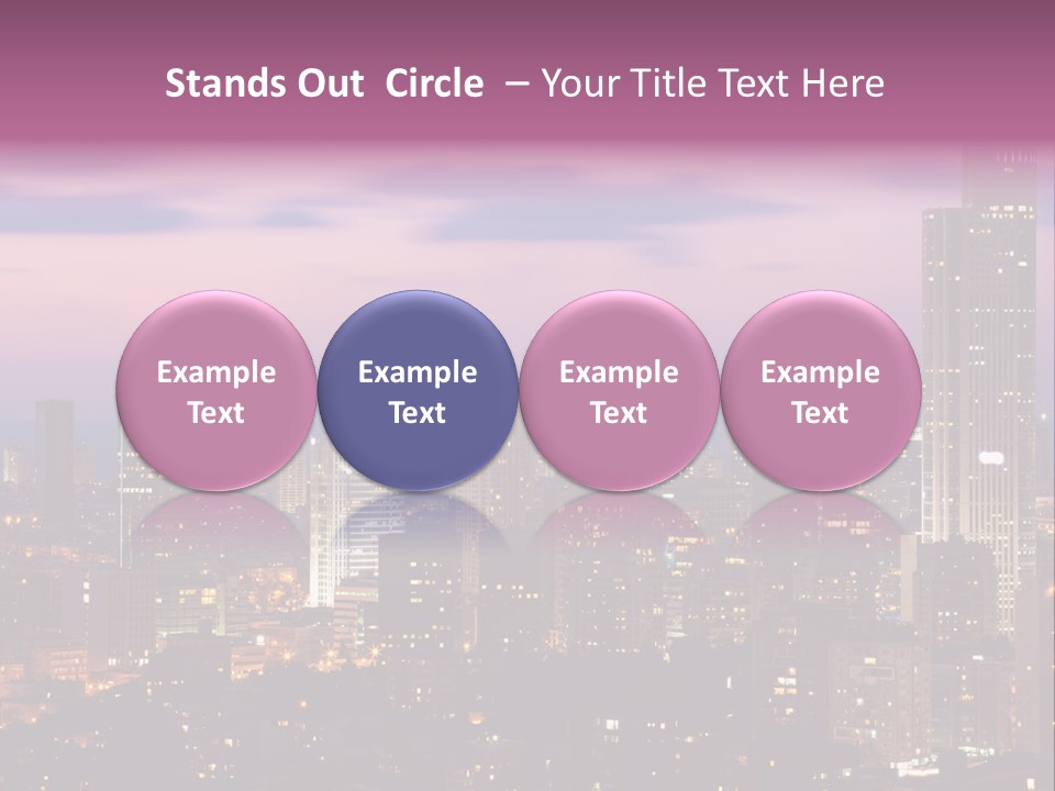 Public Building Street Light Travel Destinations PowerPoint Template