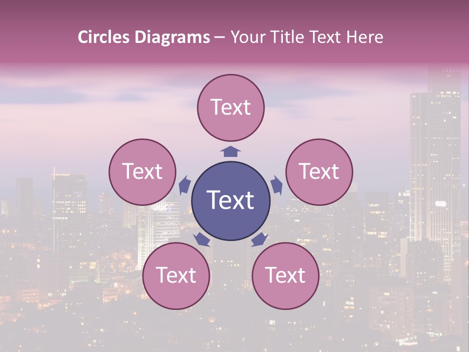 Public Building Street Light Travel Destinations PowerPoint Template