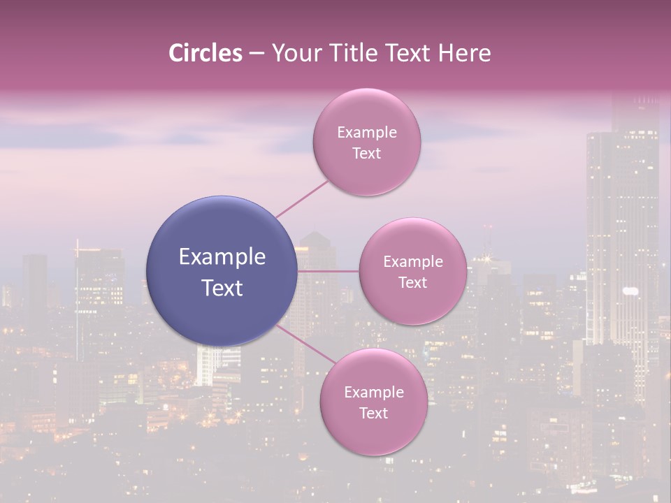 Public Building Street Light Travel Destinations PowerPoint Template