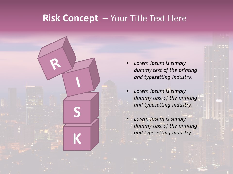 Public Building Street Light Travel Destinations PowerPoint Template