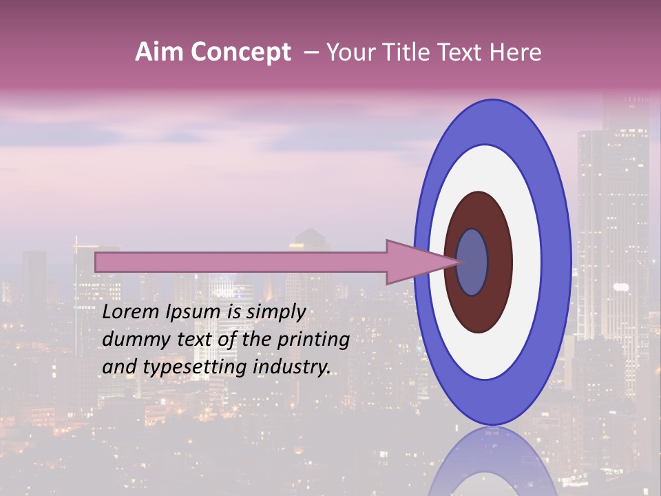 Public Building Street Light Travel Destinations PowerPoint Template